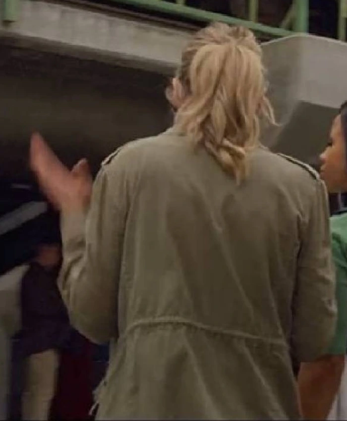 Swiped 2025 Whitney Wolfe Olive Green Cotton Jacket