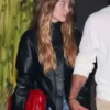 Sydney Sweeney LA Black Leather Jacket