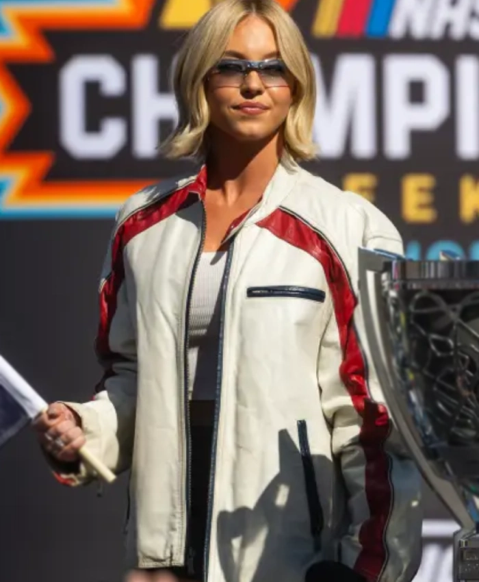 Sydney Sweeney NASCAR Championship Jacket - Image 2