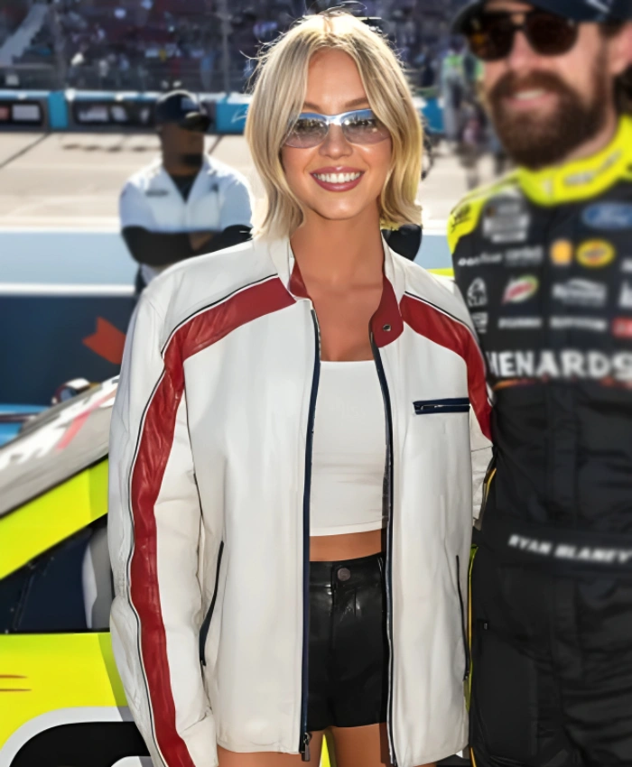Sydney Sweeney NASCAR Championship Jacket - Image 3