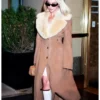 Sydney Sweeney New York City Brown Long Coat