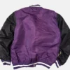 TCU Horned Frogs Purple And Black Full Snap Letterman Varsity Jacket