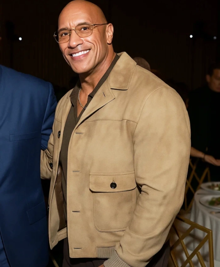 TIFF Tribute Awards 2025 Dwayne Johnson Suede Leather Jacket
