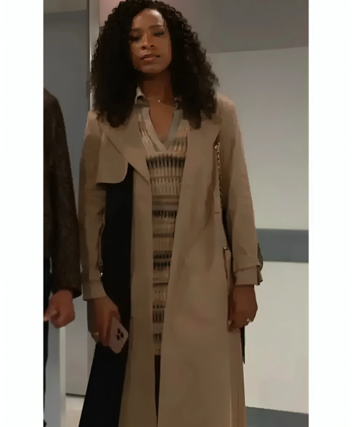 TV Series Beyond The Gates 2025 Naomi Hamilton Colorblock Trench Coat