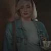 TV Series Joan 2024 Turner Joan Sophie Blue Trucker Jacket For Sale