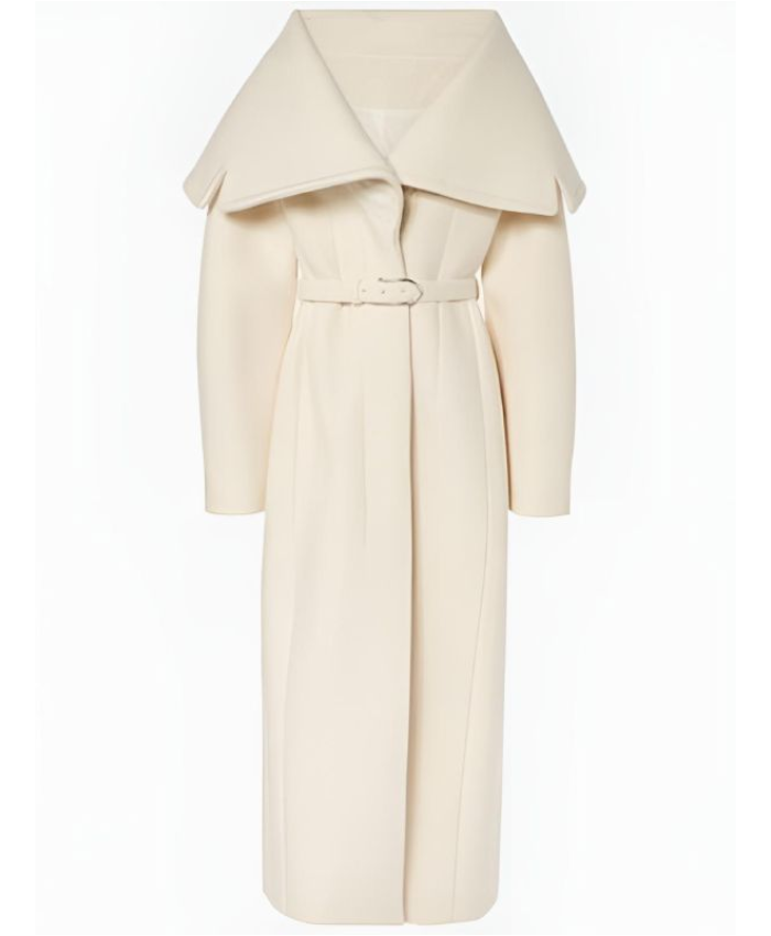TV Series Lucky S01 2026 Anya Taylor Joy White Belted Coat