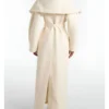 TV Series Lucky S01 Anya Taylor Joy White Long Belted Coat