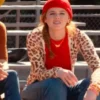 TV Series Shrinking S03 Zip Up Leopard Printed Cropped Hoodie