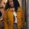 TV Series The Burbs 2026 Samira Greene Fisher Yellow Cotton Jacket