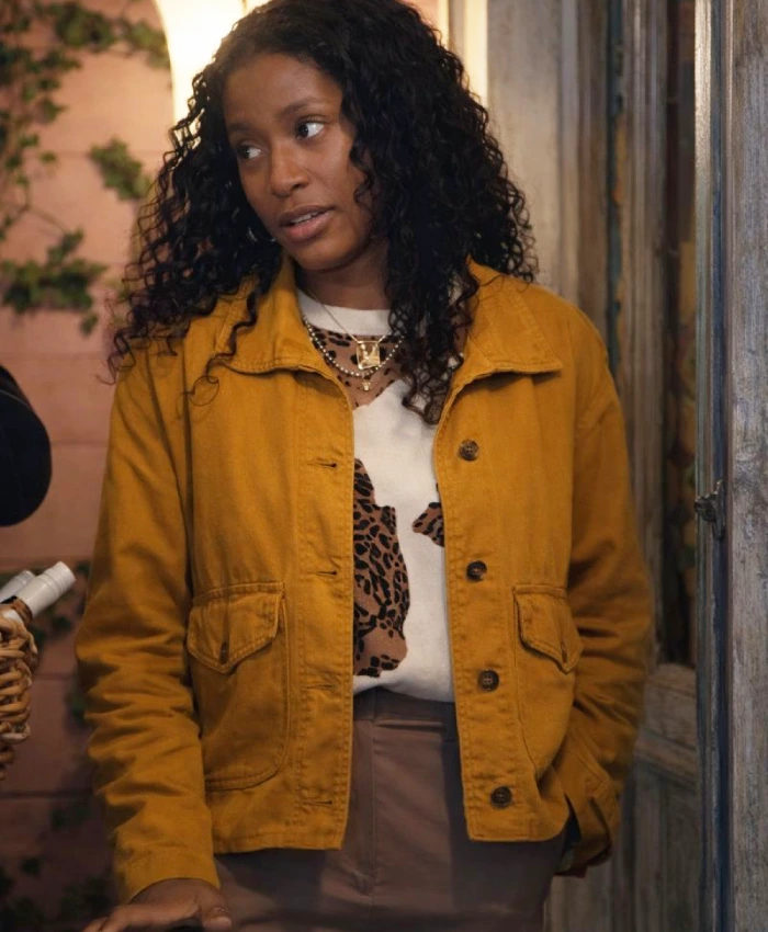 TV Series The Burbs 2026 Samira Greene Fisher Yellow Cotton Jacket