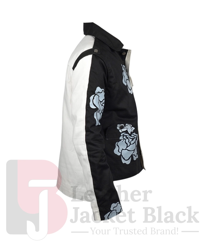 TV Series The Equalizer Season 02 Robyn McCall Queen Latifah Black White Flowers Printed Jacket