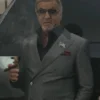 TV Series Tulsa King S03 Sylvester Stallone Pinstripe Grey Suit