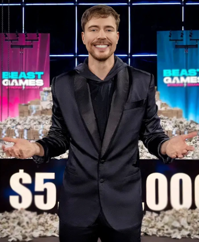 Beast Games 2026 Mr Beast Black Blazer