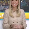 TV Show Fox And Friends 2025 Ainsley Earhardt Beige Tweed Jacket