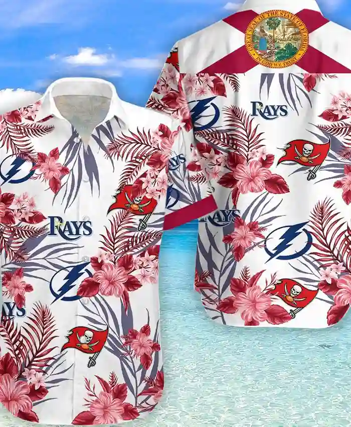 Tampa Bay Buccaneers Floral Print Shirt