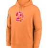 Tampa Bay Buccaneers Orange Throwback Buccaneer Bruce Logo Pullover Hoodie