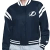 Tampa Bay Lightning Printed Logo Varsity Jacket