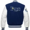 Tampa Bay Rays Blue And White Varsity Jacket