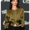 Tarima Sadal Star Trek Starfleet Academy Tv Series Event Zoe Steiner Green Satin Bomber Jacket
