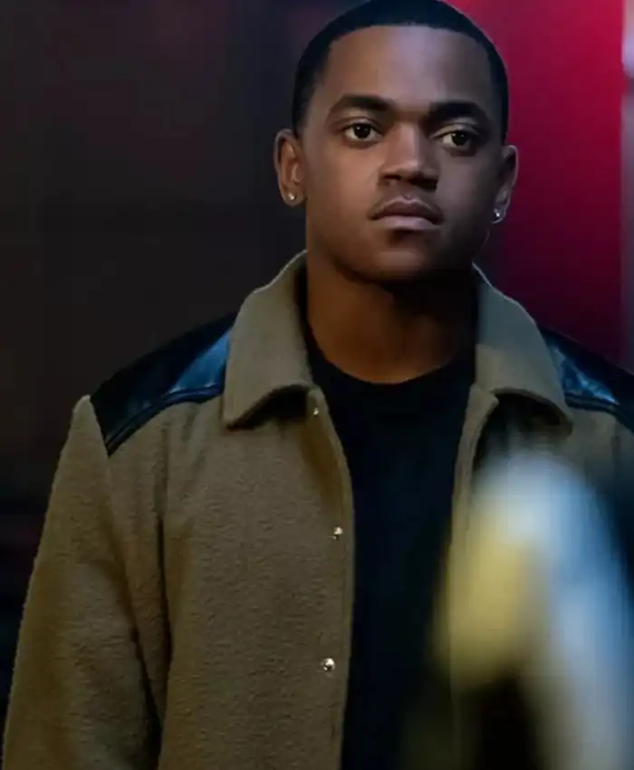 Tariq St Patrick TV Series Power Book II Ghost Season 3 Michael Rainey Jr. Brown Varsity Jacket