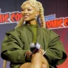 Tati Gabrielle Mortal Kombat 2 Green Bomber Jacket