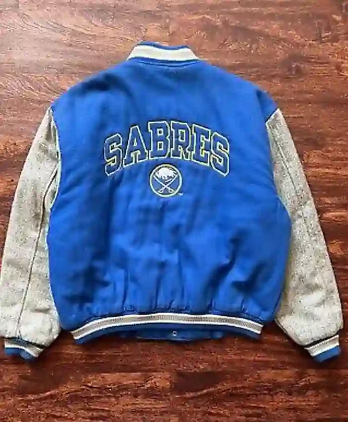 Team Buffalo Sabres Letterman Varsity Jacket
