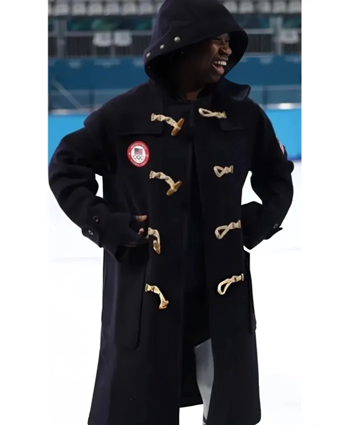 Team USA Erin Jackson Navy Duffle Coat