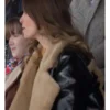 Ted Lasso Flo Sassy Collins Shearling Leather Jacket