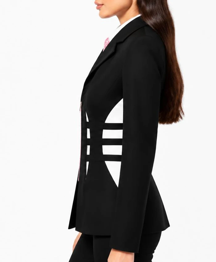 Ted Lasso Juno Temple Cut-Out Blazer For Womens