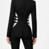 Ted Lasso Juno Temple Cut-Out Blazer Women