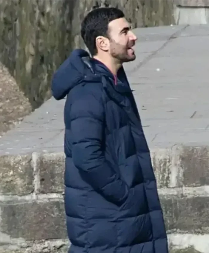 Ted Lasso S03 Roy Kent Hooded Puffer Coat