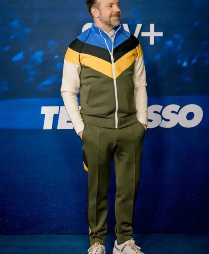 Ted Lasso S3 Premiere Jason Sudeikis Tracksuit