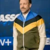 Ted Lasso Season 3 Premiere Jason Sudeikis Chevron Stripes Tracksuit