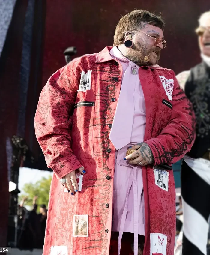 Teddy Swims 2026 Coachella Red Coat