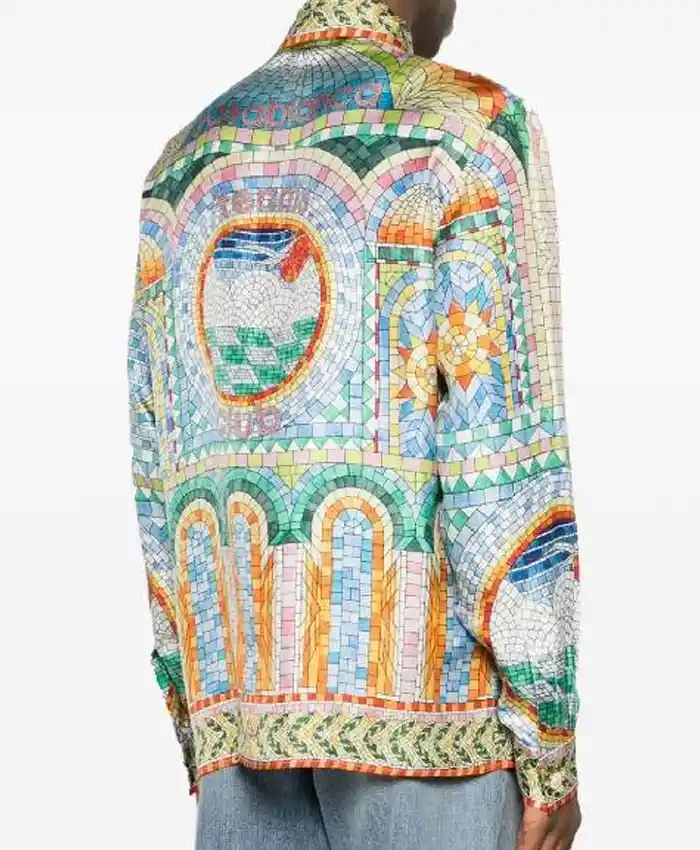 Temptation Island S06 Lino Troisi Printed Casablanca Shirt - Image 3