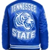 Tennessee State Blue College Varsity Jacket Men