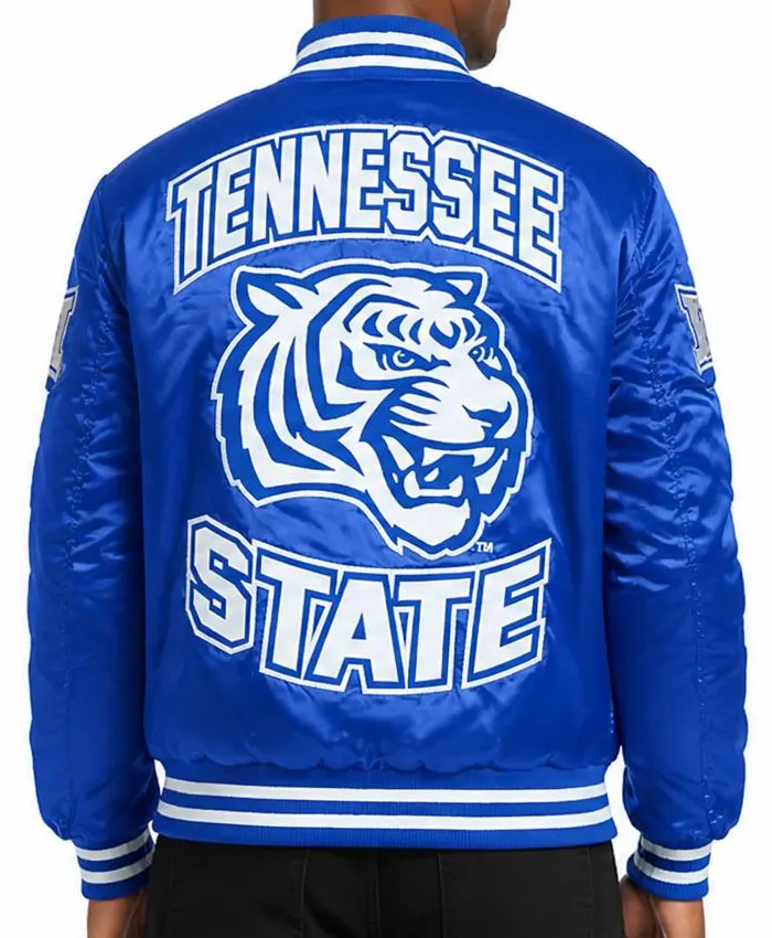 Tennessee State Blue College Varsity Jacket Men