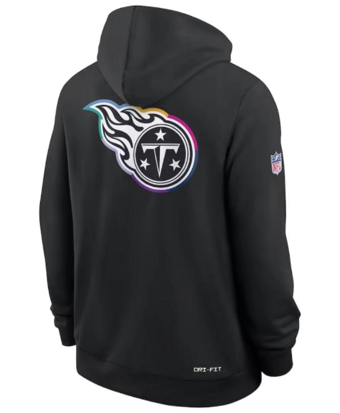Tennessee Titans 2025 Crucial Catch Black Hoodie