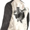 Texas Rangers Renegade White Black Varsity Jacket