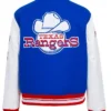 Texas Rangers Retro Classic Rib Varsity Jacket