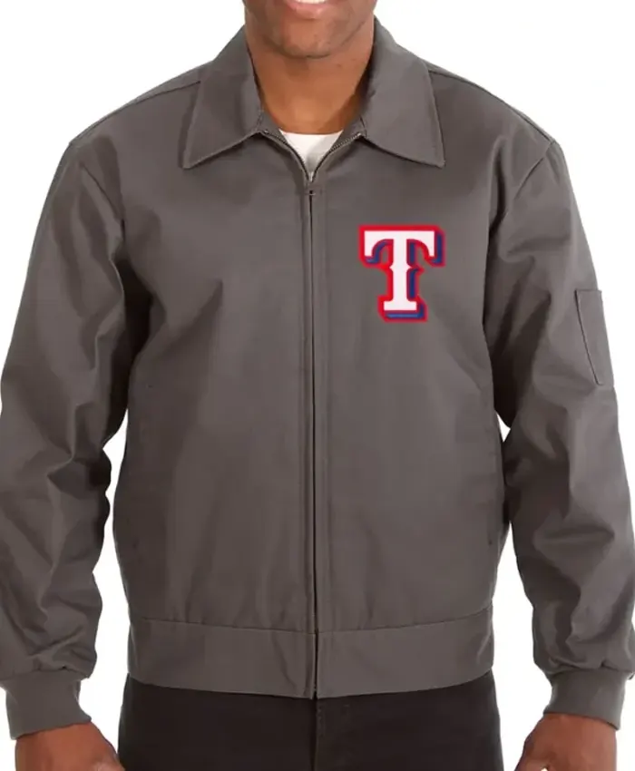 Texas Rangers Workwear Cotton Grey Jacket