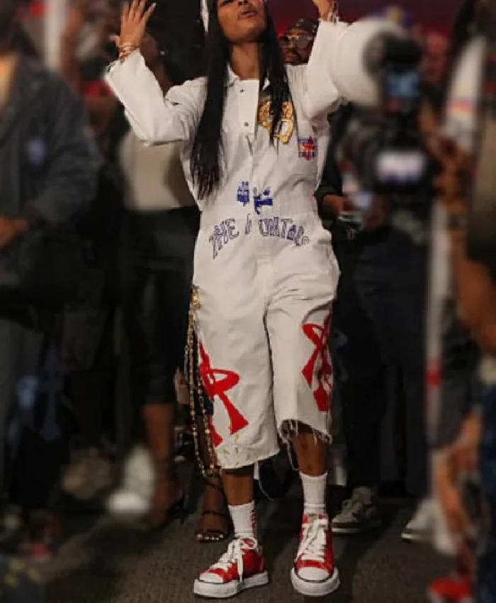 Teyana Taylor ESSENCE Festival New Orleans July 2026 White Jumpsuit