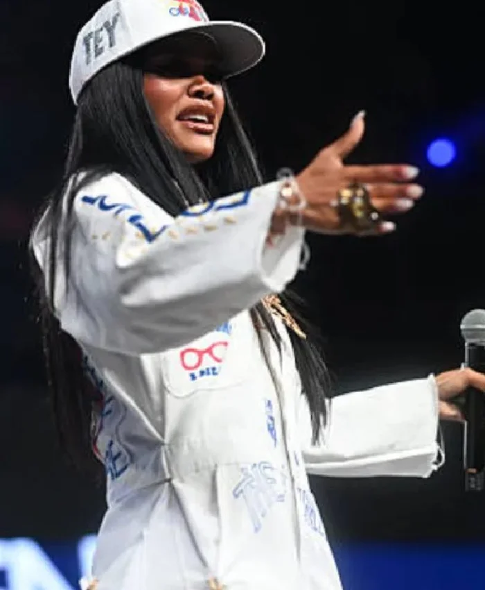Teyana Taylor ESSENCE Festival New Orleans July White Jumpsuit