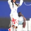 Teyana Taylor ESSENCE White Festival Jumpsuit