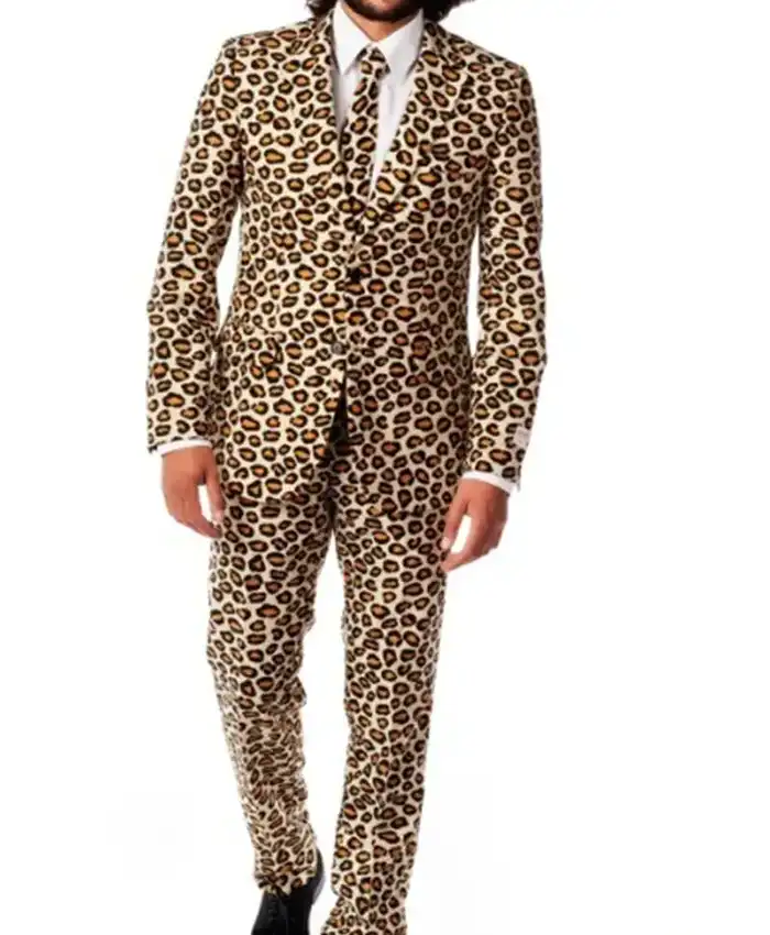 Thanksgiving Jaguar Print Suit For Men