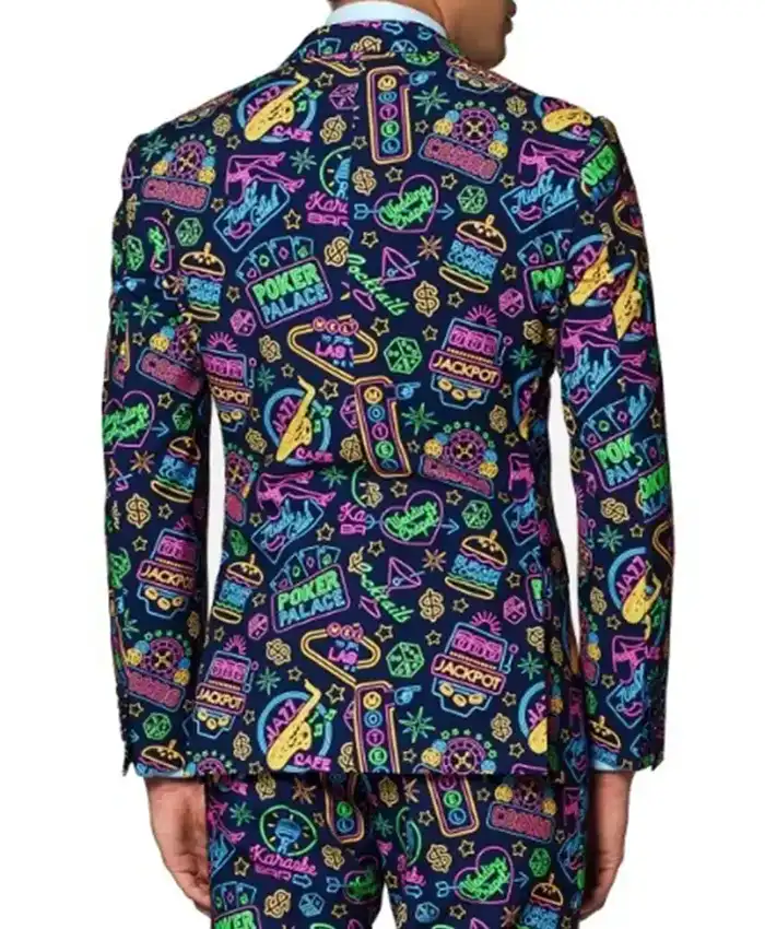 Thanksgiving Las Vegas Print Men Suit For Sale
