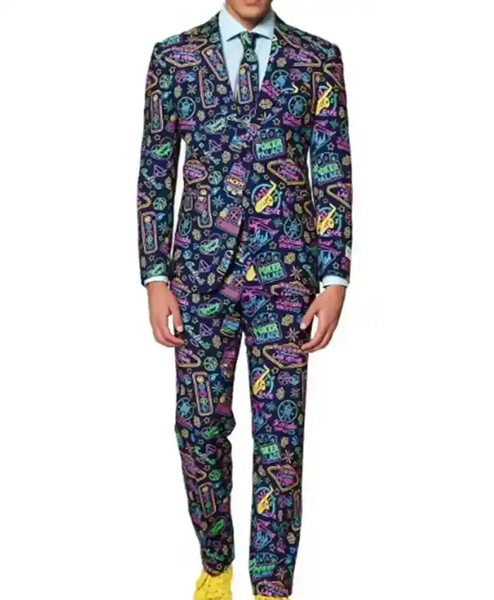 Thanksgiving Las Vegas Print Suit For Men
