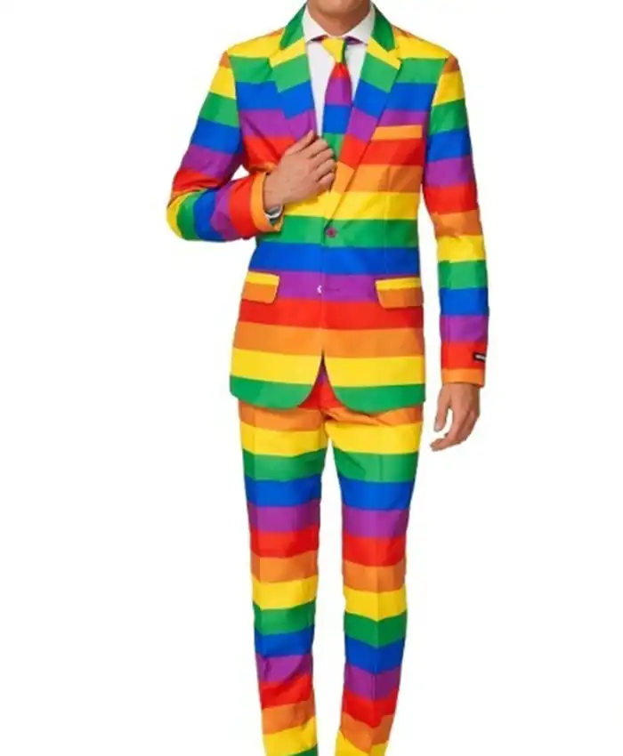 Thanksgiving Rainbow Color Print Suit