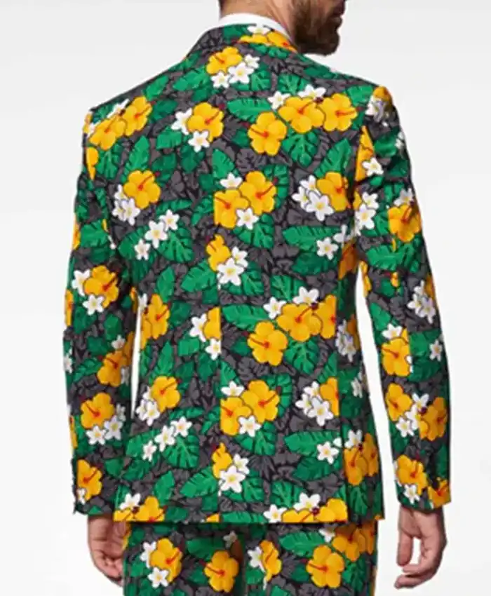 Thanksgiving Tropical Treasure Floral Suit For Mens