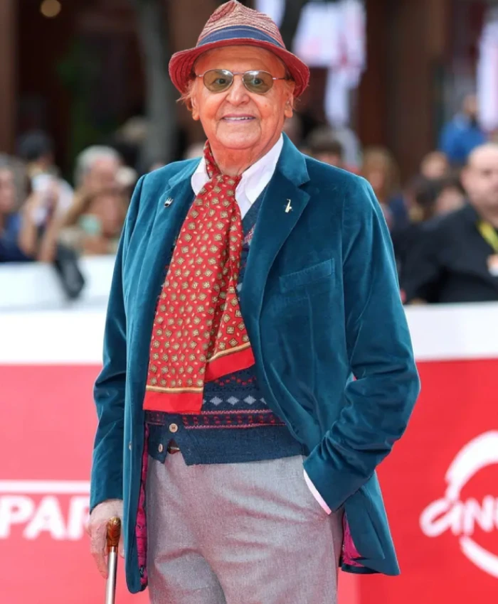 The 20th Rome Film Festival 2025 Renzo Arbore Blue Velvet Blazer